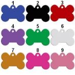 Psí známka - kost - různé barvy