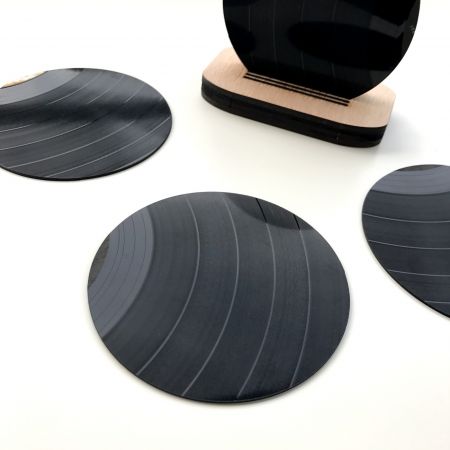 Podtácky z gramofonové desky (6 kusů)