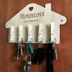 Věšák na klíče s kolíčky