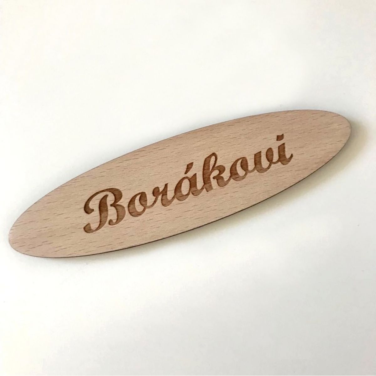 Cedulka na dveře - dřevěná kulatá