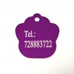 Psí známka - tlapka - různé barvy