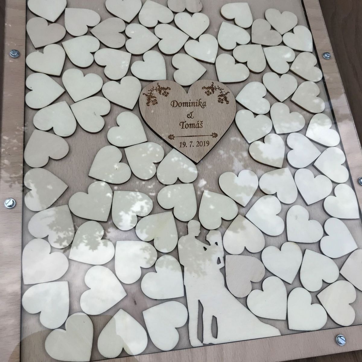 Obraz se srdíčky - kniha hostů (guestbook)