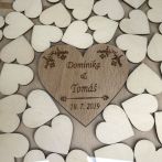 Obraz se srdíčky - kniha hostů (guestbook)