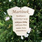 Narození dítete - oznámení