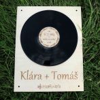 Gramofonová deska - kniha hostů (guestbook)